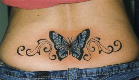 tatuajes de mariposas en la espalda baja|Significado del tatuaje de mariposa en la espalda baja